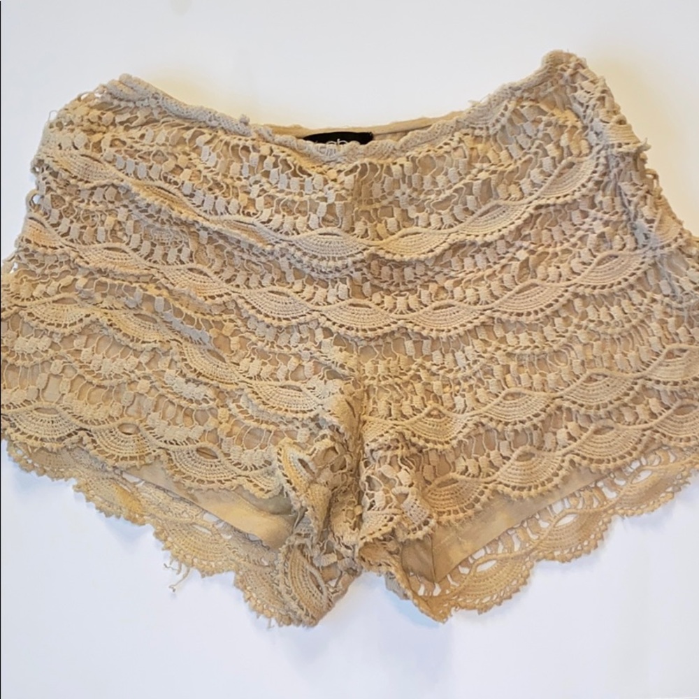 Bebe Crochet Shorts